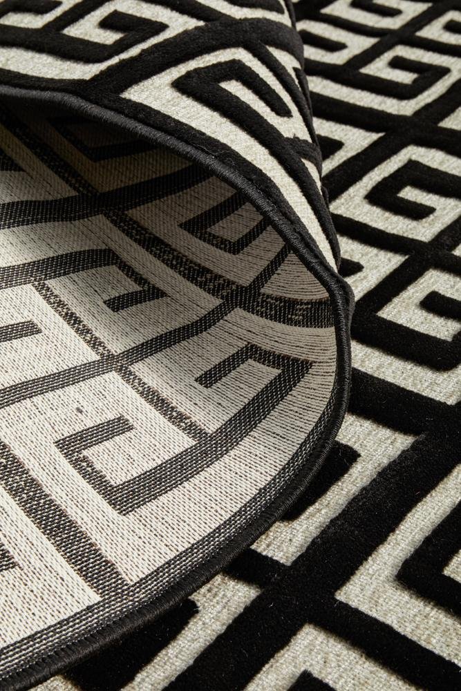 York Brenda Black & Gold Rug - Floorsome - YORK COLLECTION - YRK - BREN - GLD - 230X160 - YORK COLLECTION