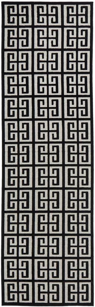 York Brenda Black & Gold Rug - Floorsome - YORK COLLECTION - YRK - BREN - GLD - 300X80 - YORK COLLECTION