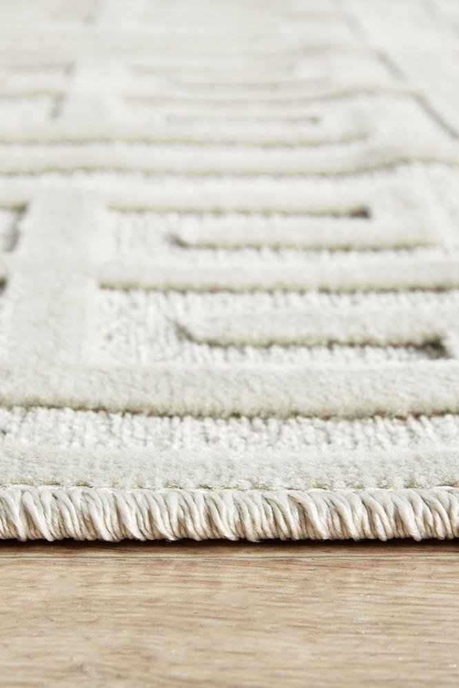 York Brenda Natural White Runner Rug - Floorsome - YORK COLLECTION - YRK - BREN - WHT - 300X80 - YORK COLLECTION