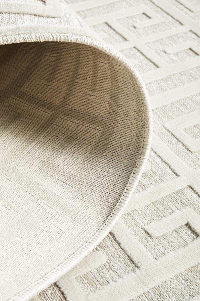 York Brenda Natural White Runner Rug - Floorsome - YORK COLLECTION - YRK - BREN - WHT - 300X80 - YORK COLLECTION