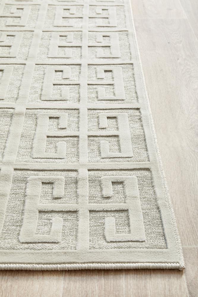 York Brenda Natural White Runner Rug - Floorsome - YORK COLLECTION - YRK - BREN - WHT - 300X80 - YORK COLLECTION