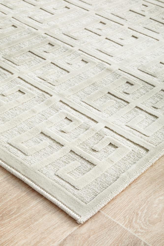 York Brenda Natural White Runner Rug - Floorsome - YORK COLLECTION - YRK - BREN - WHT - 300X80 - YORK COLLECTION