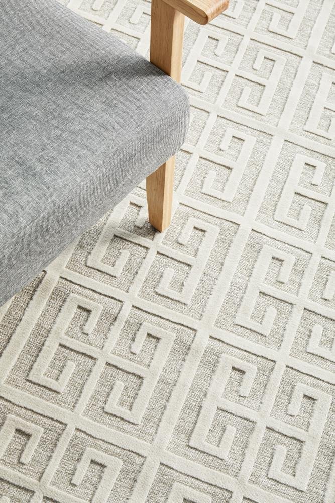 York Brenda Natural White Runner Rug - Floorsome - YORK COLLECTION - YRK - BREN - WHT - 300X80 - YORK COLLECTION