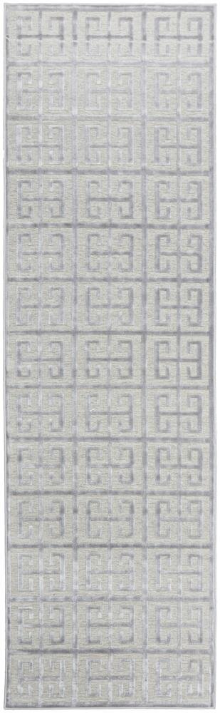 York Brenda Silver Runner Rug - Floorsome - YORK COLLECTION - YRK - BREN - SIL - 300X80 - YORK COLLECTION