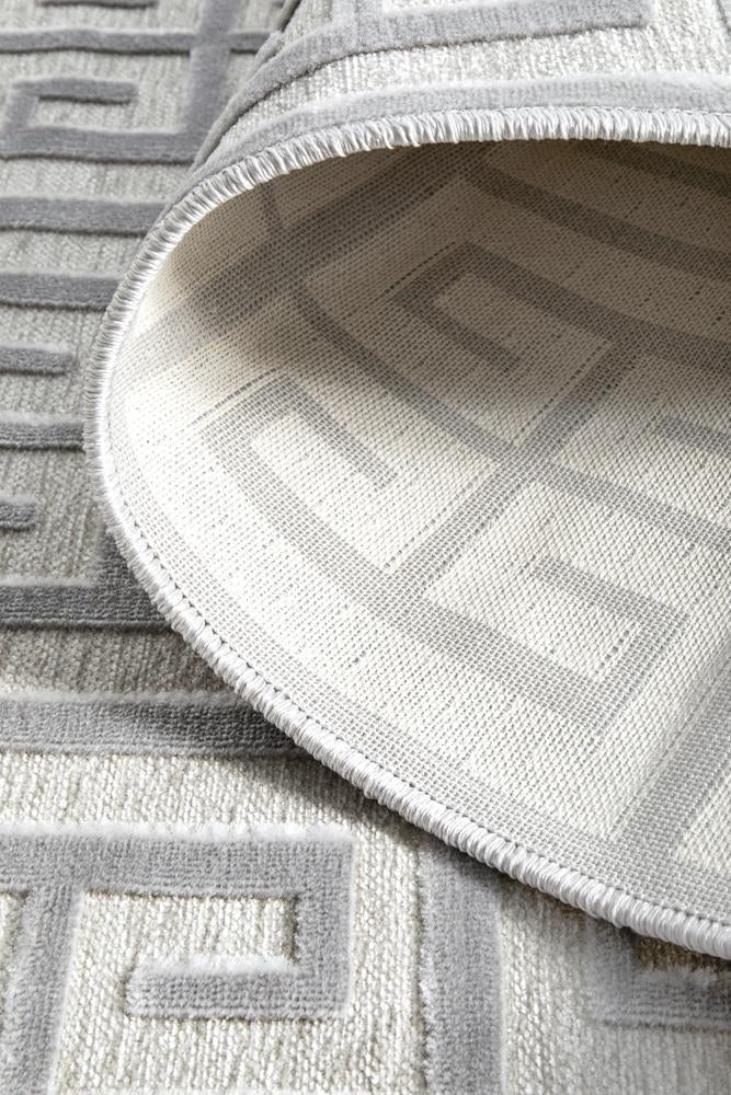 York Brenda Silver Runner Rug - Floorsome - YORK COLLECTION - YRK - BREN - SIL - 300X80 - YORK COLLECTION