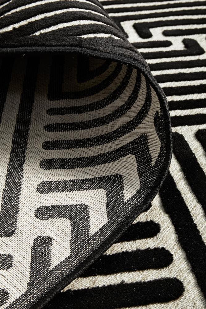 York Cindy Black & Gold Rug - Floorsome - YORK COLLECTION - YRK - CIND - GLD - 230X160 - YORK COLLECTION
