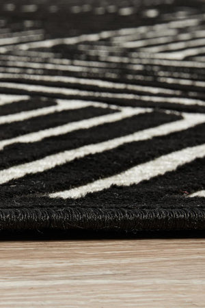 York Cindy Black & Gold Rug - Floorsome - YORK COLLECTION