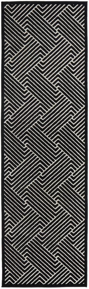 York Cindy Black & Gold Rug - Floorsome - YORK COLLECTION - YRK - CIND - GLD - 300X80 - YORK COLLECTION