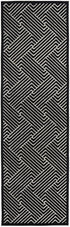 York Cindy Black & Gold Rug - Floorsome - YORK COLLECTION - YRK - CIND - GLD - 300X80 - YORK COLLECTION