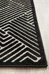 York Cindy Black & Gold Runner Rug - Floorsome - YORK COLLECTION - YRK - CIND - GLD - 300X80 - YORK COLLECTION