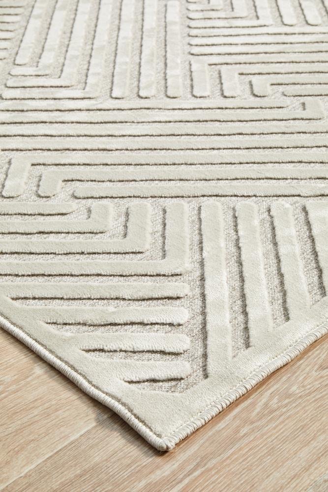 York Cindy Natural White Rug - Floorsome - YORK COLLECTION - YRK - CIND - WHT - 230X160 - YORK COLLECTION