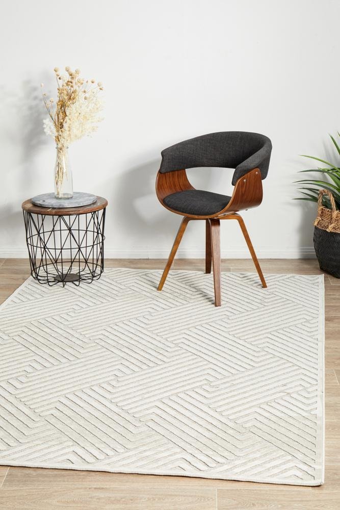 York Cindy Natural White Rug - Floorsome - YORK COLLECTION - YRK - CIND - WHT - 230X160 - YORK COLLECTION