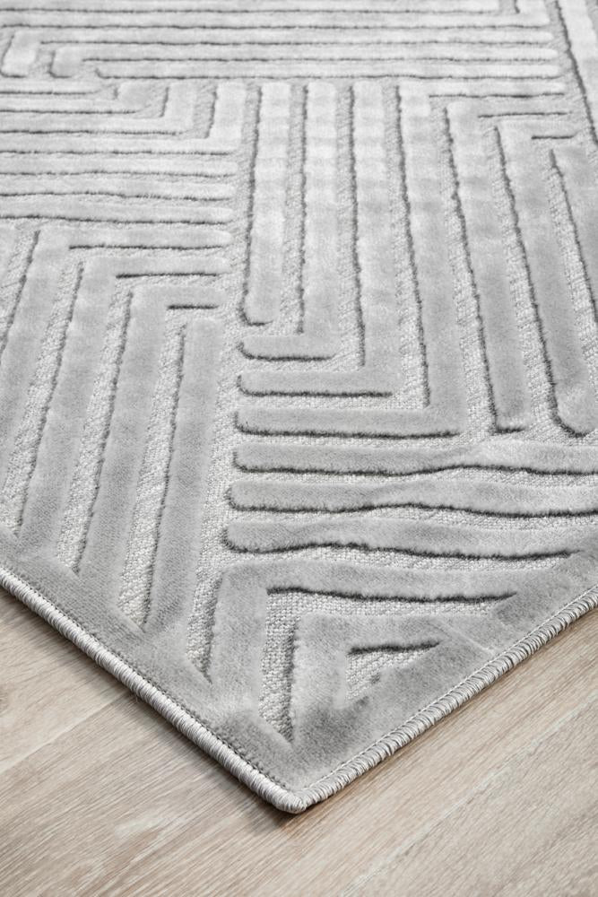 York Cindy Silver Rug - Floorsome - YORK COLLECTION - YRK - CIND - SIL - 230X160 - YORK COLLECTION
