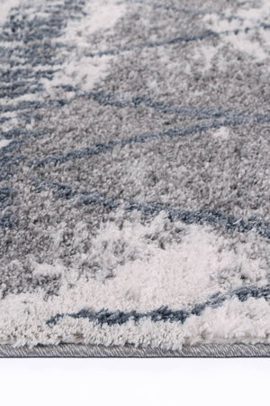 Yuzil Blue Abstract Rug - Floorsome - Rug