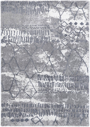 Yuzil Blue Abstract Rug - Floorsome - Rug