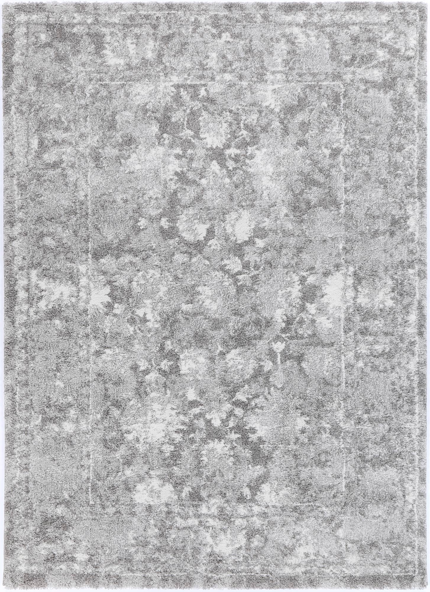 Yuzil Grey Floral Rug - Floorsome - Rug - CENT12006 - Rug