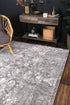 Yuzil Grey Floral Rug - Floorsome - Rug - CENT12006 - Rug