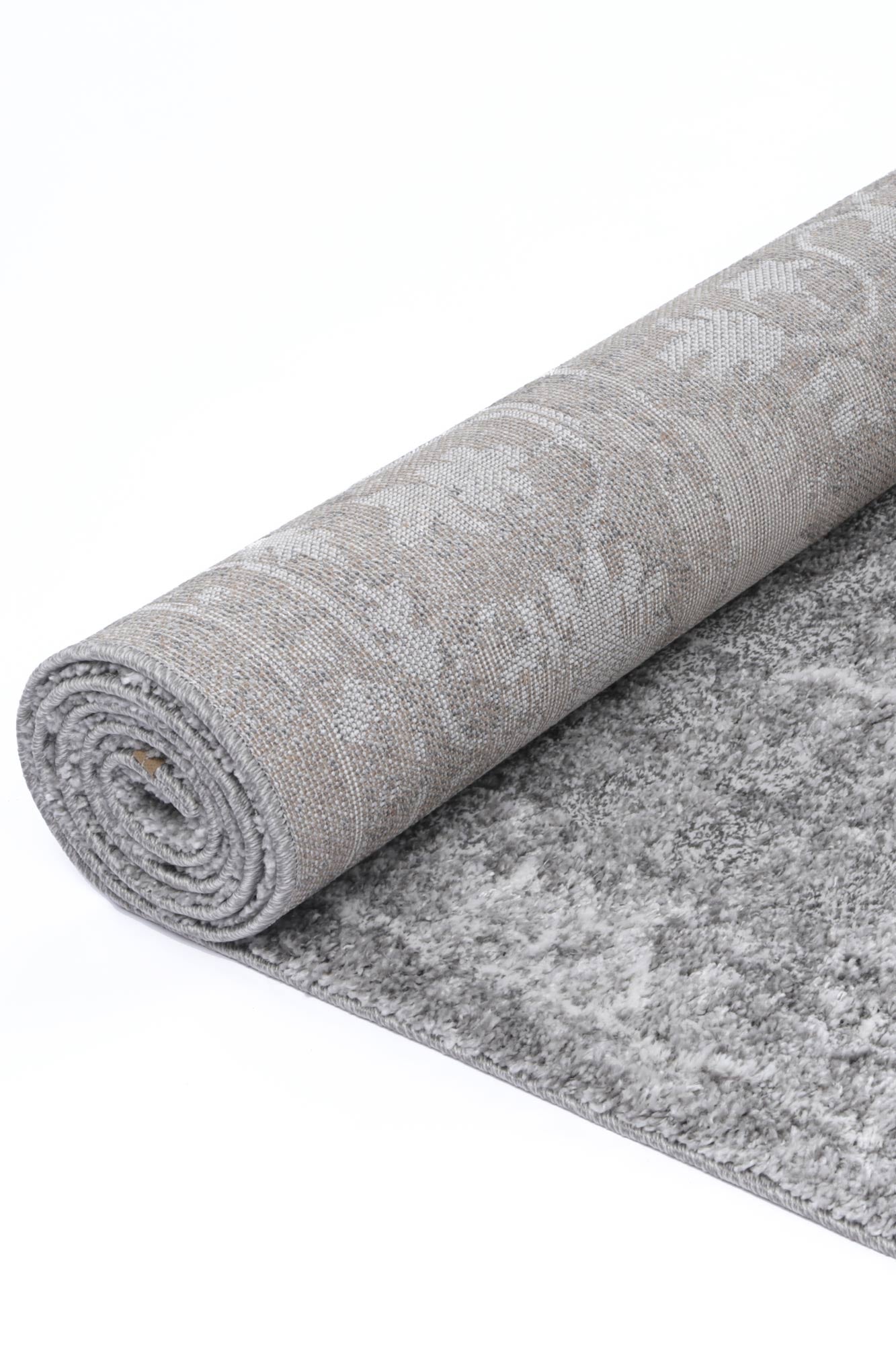 Yuzil Grey Floral Rug - Floorsome - Rug - CENT12006 - Rug