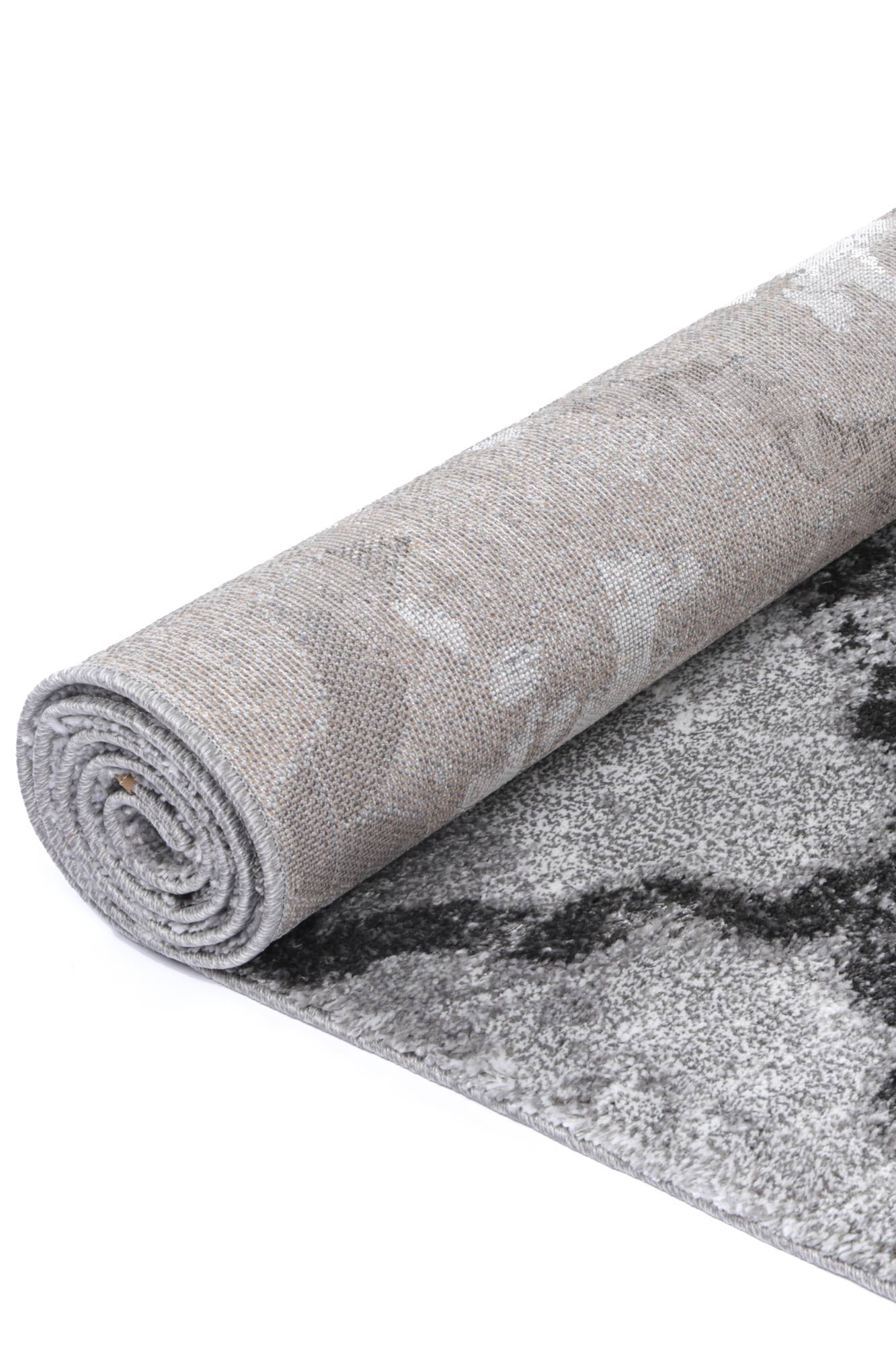 Yuzil Grey Lattice Rug - Floorsome - Rug - CENT12009 - Rug