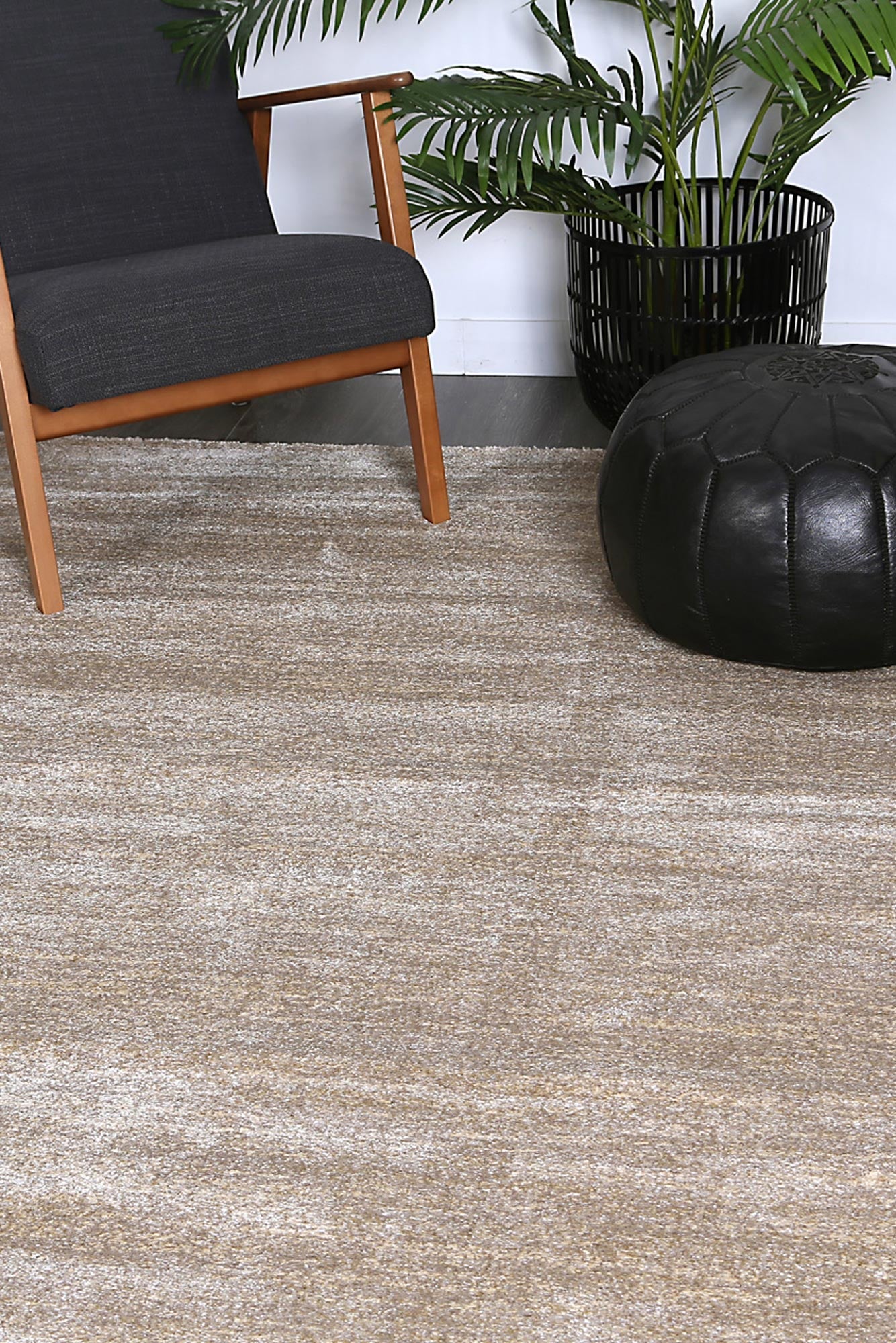 Zarin Solid Beige Modern Rug - Floorsome - PISA120BEIG - 