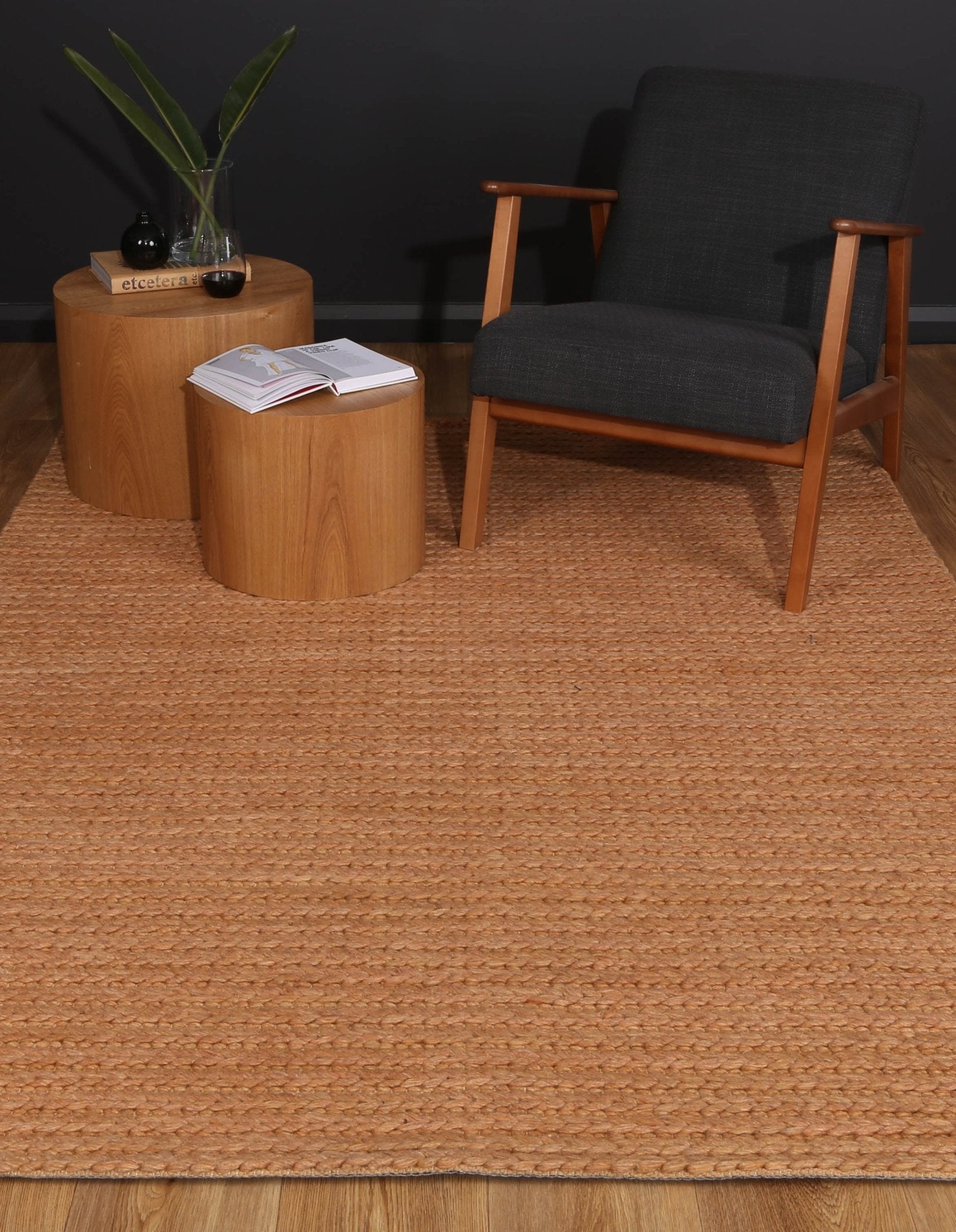 Zayna Cue Copper Wool Blend Rug - Floorsome - HARL160CUECOPP - 