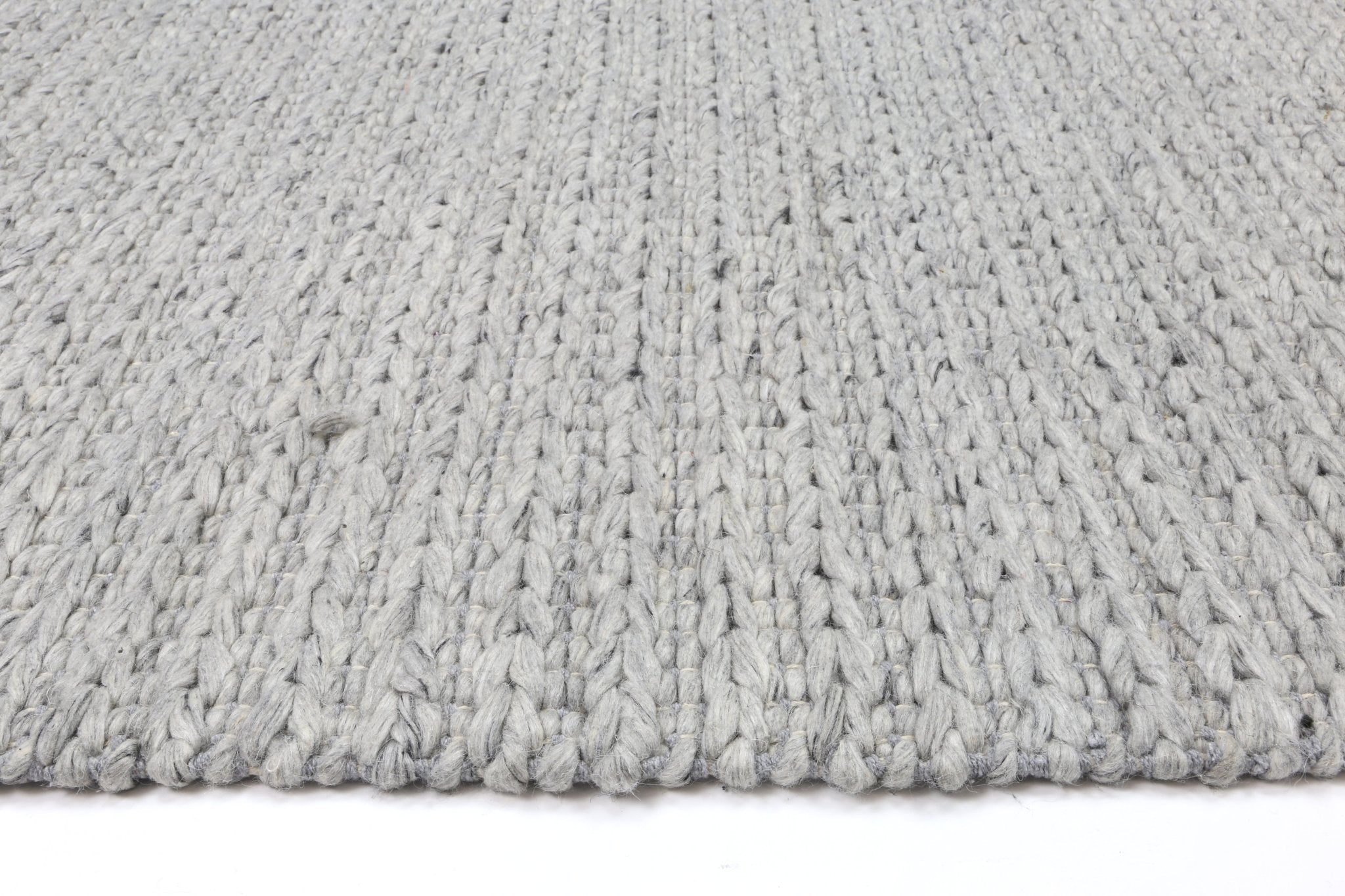 Zayna Cue Grey Wool Blend Rug - Floorsome - Rug - HARL160CUEGREY - Rug