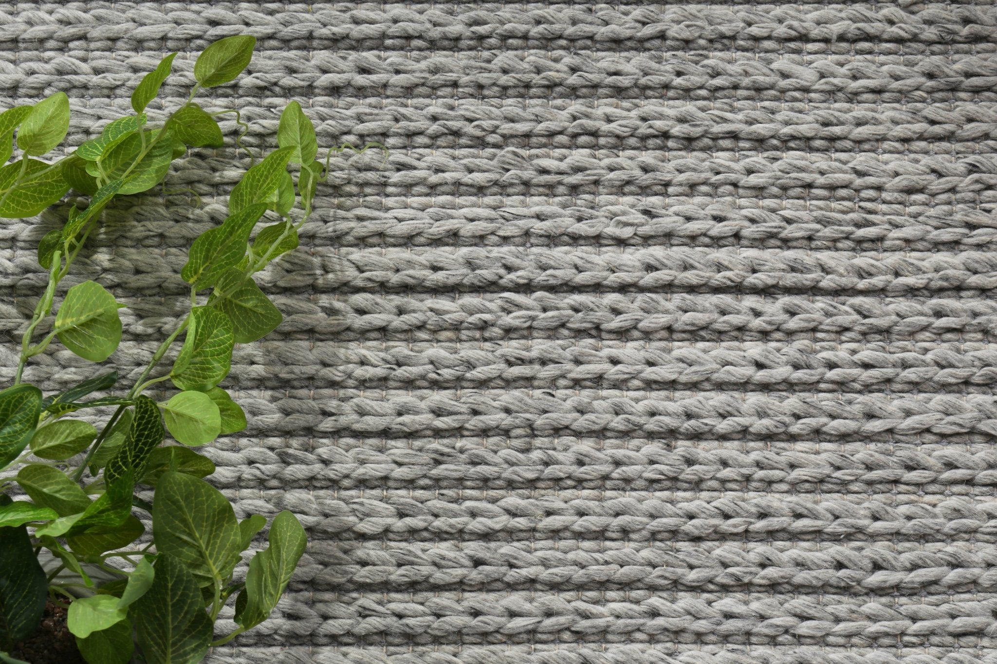 Zayna Cue Grey Wool Blend Rug - Floorsome - Rug - HARL160CUEGREY - Rug