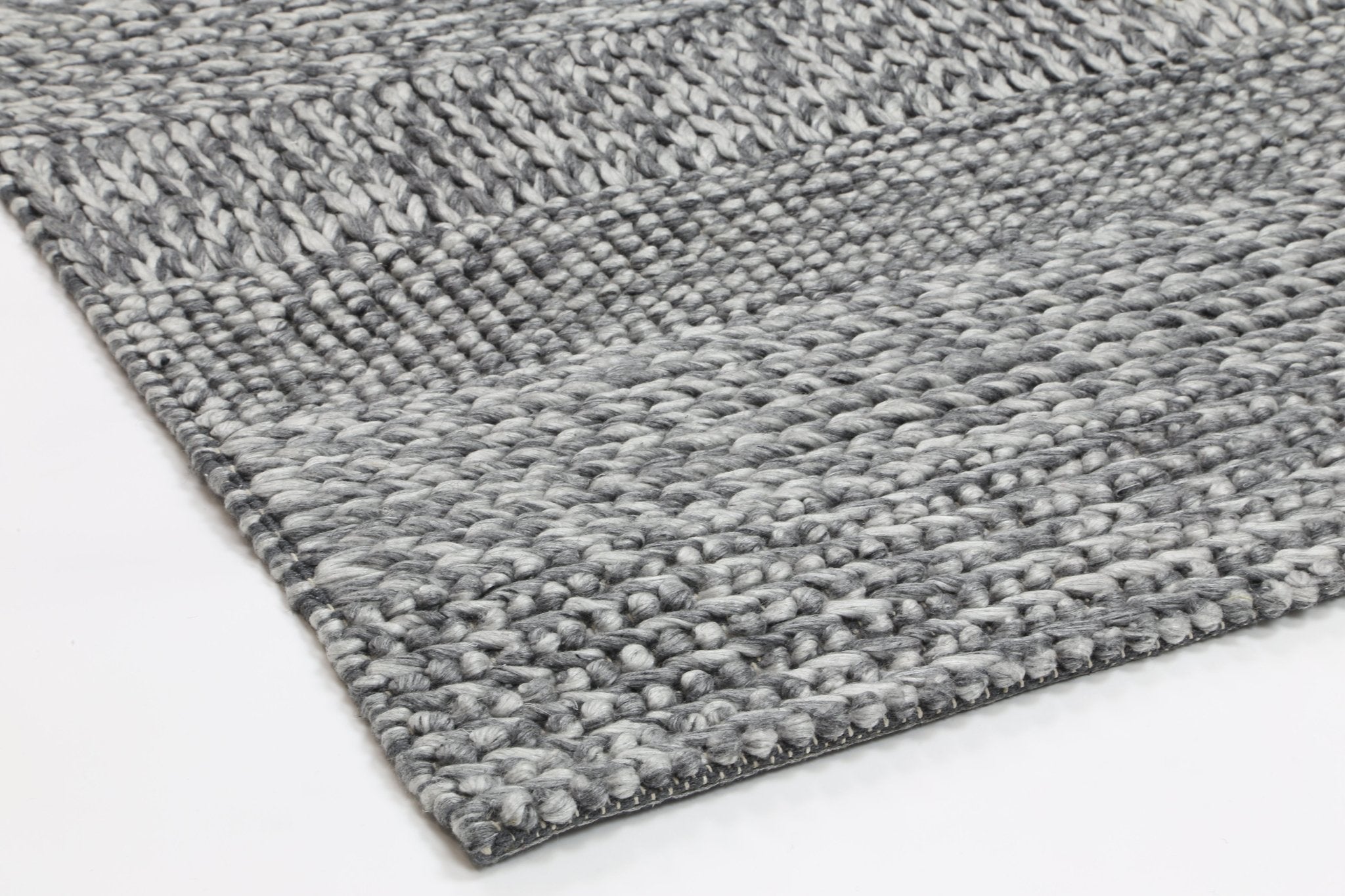 Zayna Grace Charcoal Wool Blend Rug - Floorsome - Rug - HARL160GRACCHAR - Rug