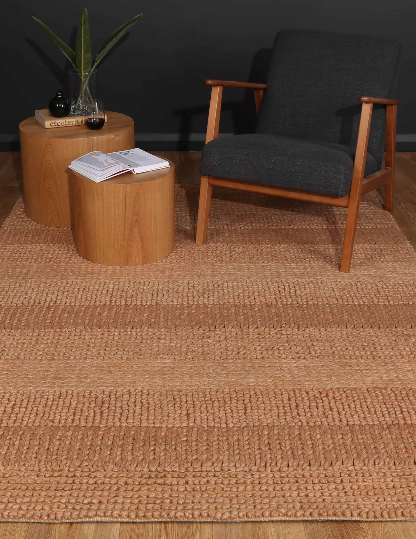Zayna Grace Copper Wool Blend Rug - Floorsome - Rug - HARL160GRACCOPP - Rug