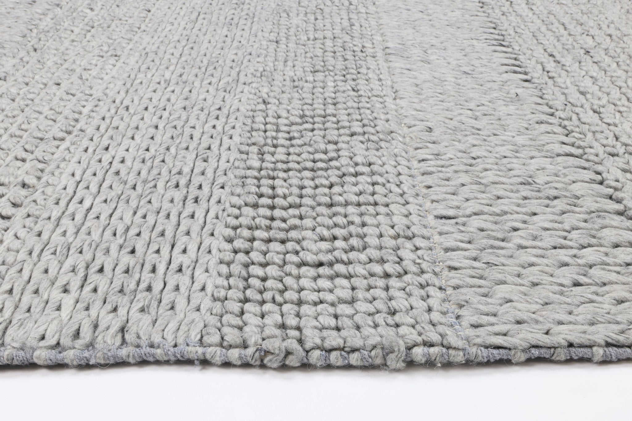 Zayna Grace Grey Wool Blend Rug - Floorsome - Rug - HARL160GRACGREY - Rug
