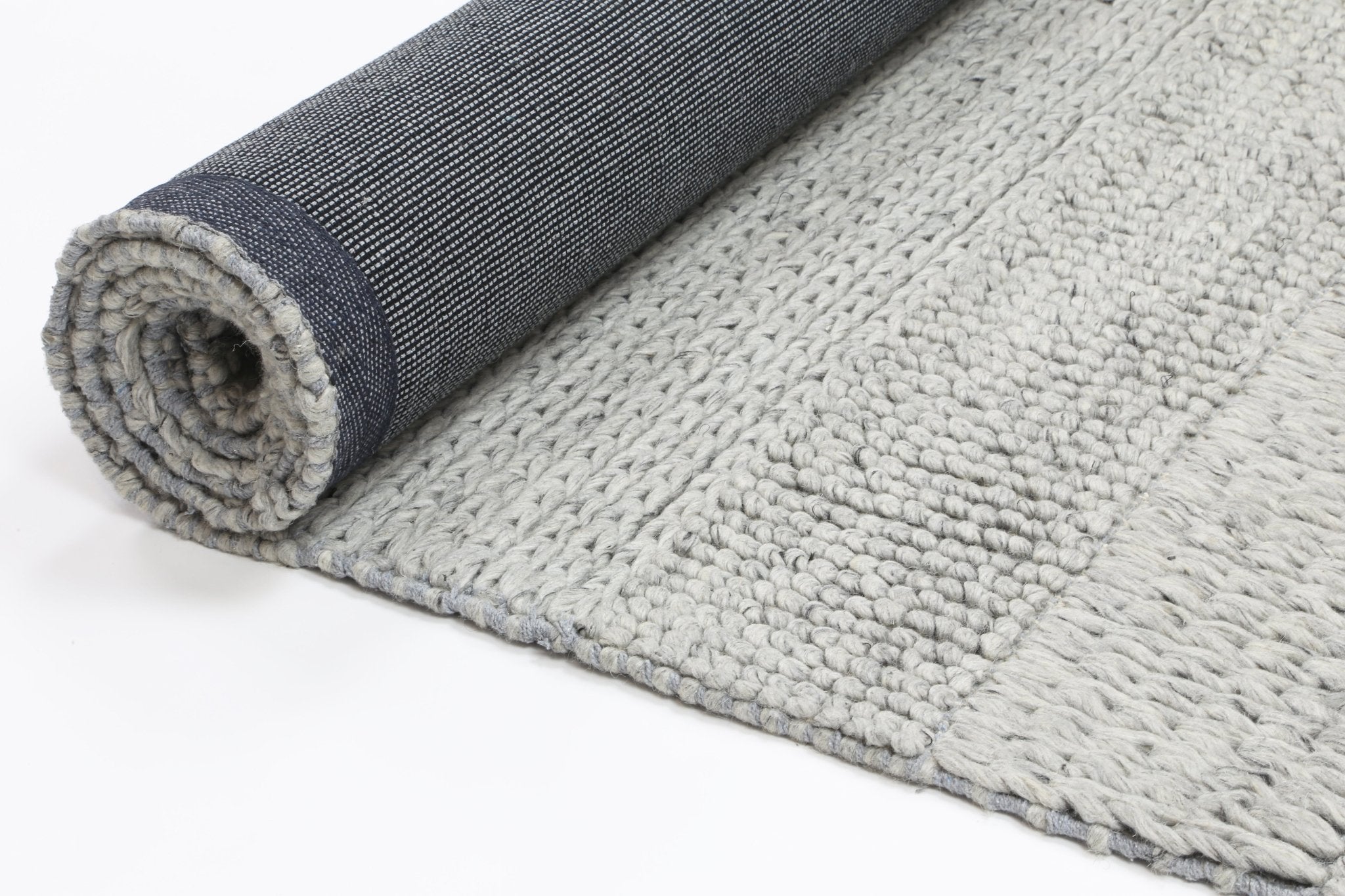 Zayna Grace Grey Wool Blend Rug - Floorsome - Rug - HARL160GRACGREY - Rug