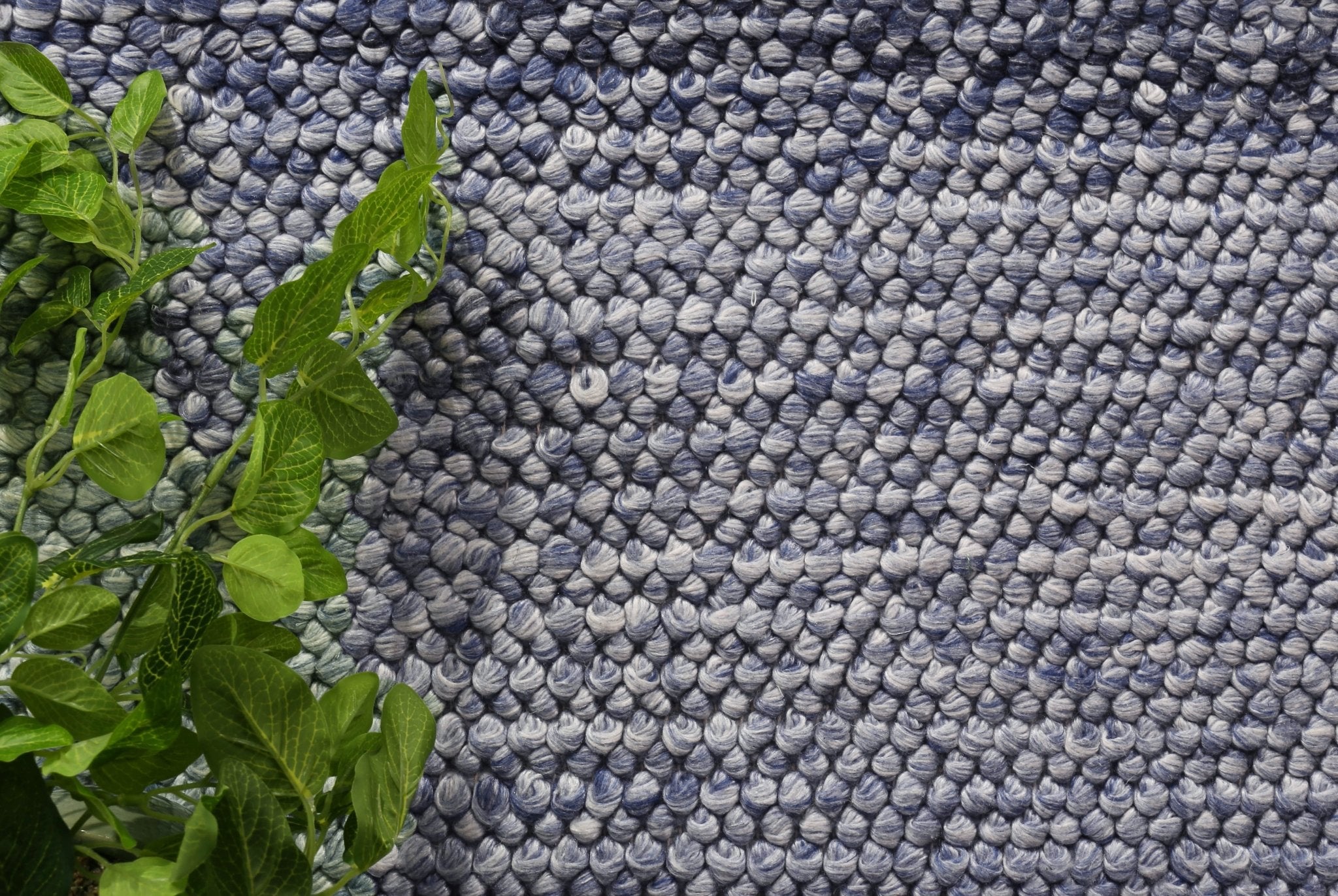 Zayna Loopy Blue Wool Blend Rug - Floorsome - Rug - HARL160LOOPBLUE - Rug