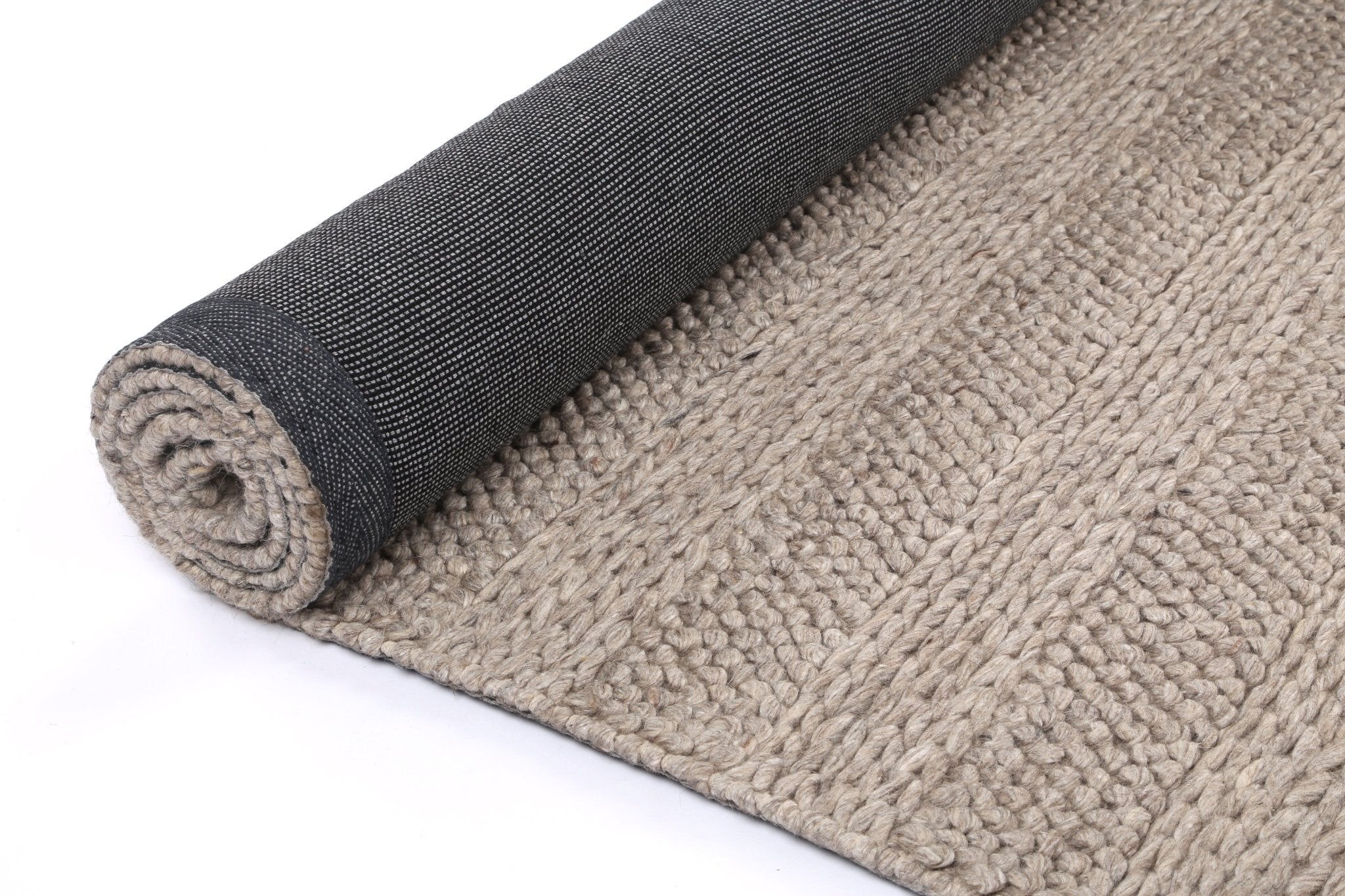 Zayna Ringlets Camel Wool Blend Rug - Floorsome - Rug - HARL160RINGCAME - Rug