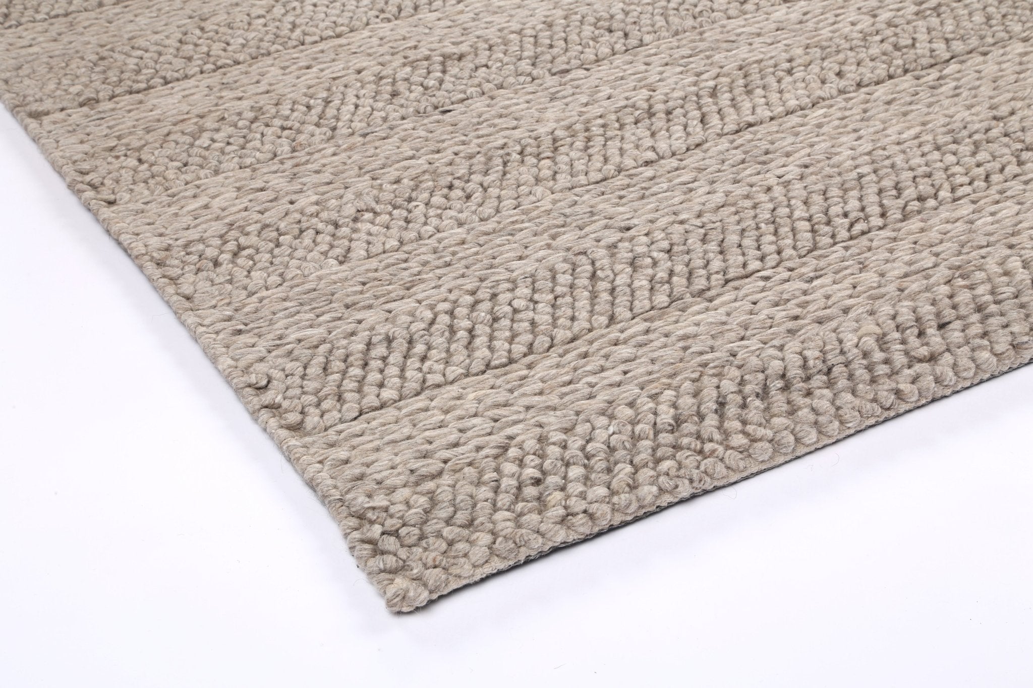 Zayna Ringlets Camel Wool Blend Rug - Floorsome - Rug - HARL160RINGCAME - Rug