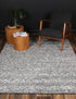 Zayna Ringlets Charcoal Wool Blend Rug - Floorsome - Rug - HARL160RINGCHAR - Rug
