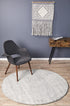 Zelda Silver Grey Round Rug - Floorsome - Modern - MIR - 351 - SIL - 150X150 - Modern