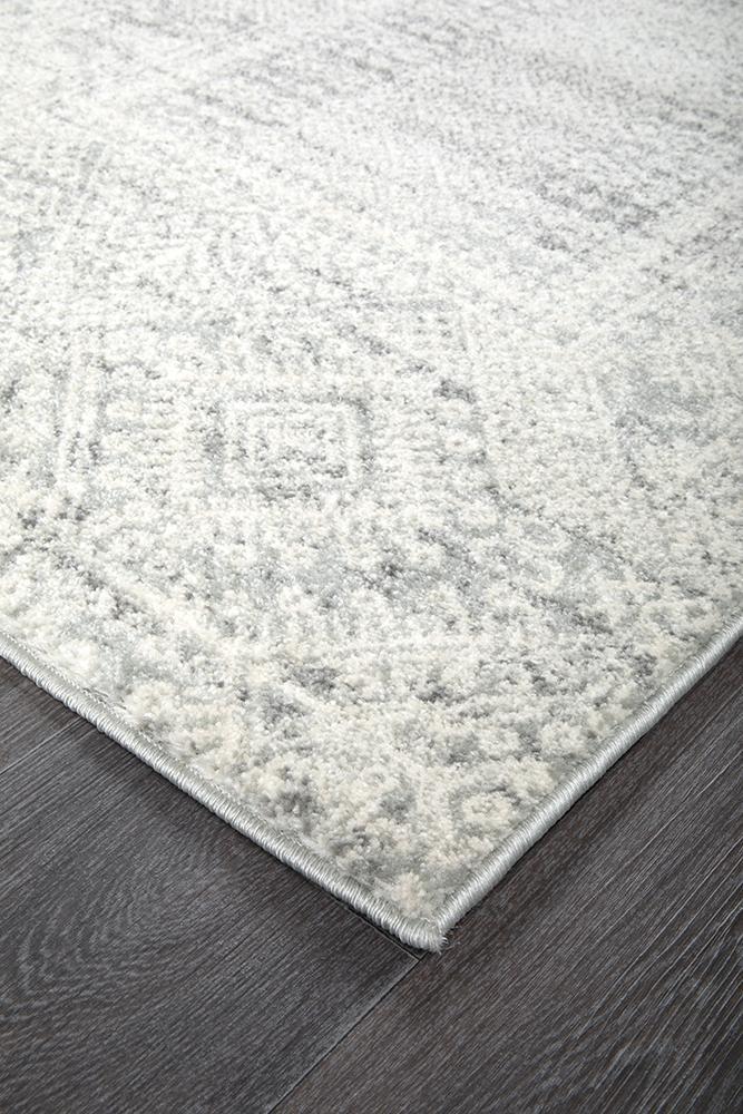 Zelda Silver Grey Runner Rug - Floorsome - Modern - MIR - 351 - SIL - 300X80 - Modern