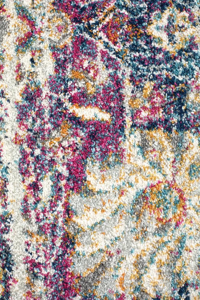 Zolan Transitional Multi Round Rug - Floorsome - Modern - MIR - 360 - MUL - 150X150 - Modern