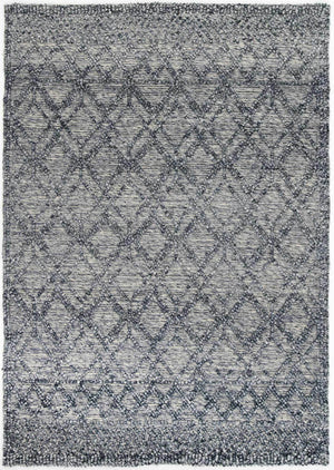 Braided Zair Contemporary Tribal Rug Blue