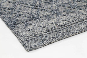 Braided Zair Contemporary Tribal Rug Blue