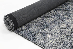 Braided Zair Contemporary Tribal Rug Blue
