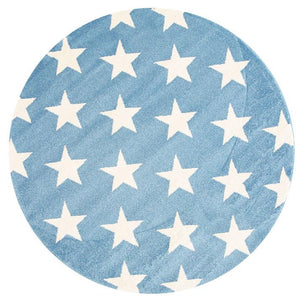 Piccolo  Blue and White Stars Kids Rug