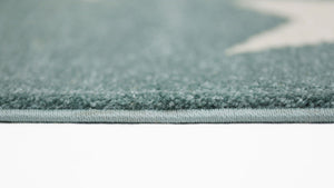 Piccolo Aqua White Stars Kids Rug