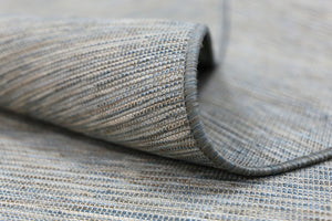 Sun Dance Grey and Blue Reversible Indoor Outdoor Rug
