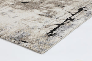 Vision Grey and Beige Abstract Rug