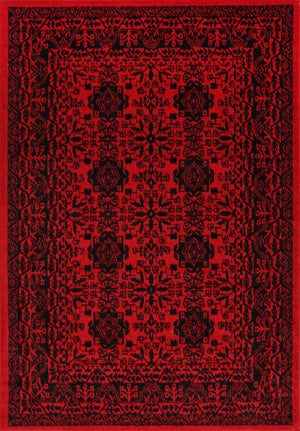 Tribe Traditional Khal Red Afghan Rug