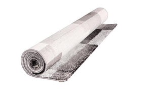 Barcelona Modern Supa Thick Grey Black Rug - Floorsome