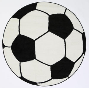 Nova Kids Soccer Ball Round Rug