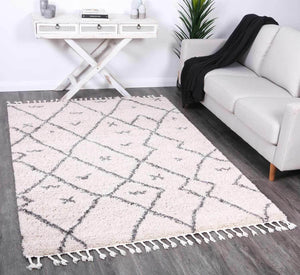 Kasbah Mizzie Tribal Cream Grey Rug
