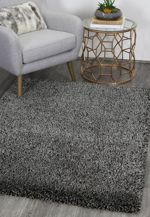 Arctic Plush Grey Shaggy Rug - Floorsome